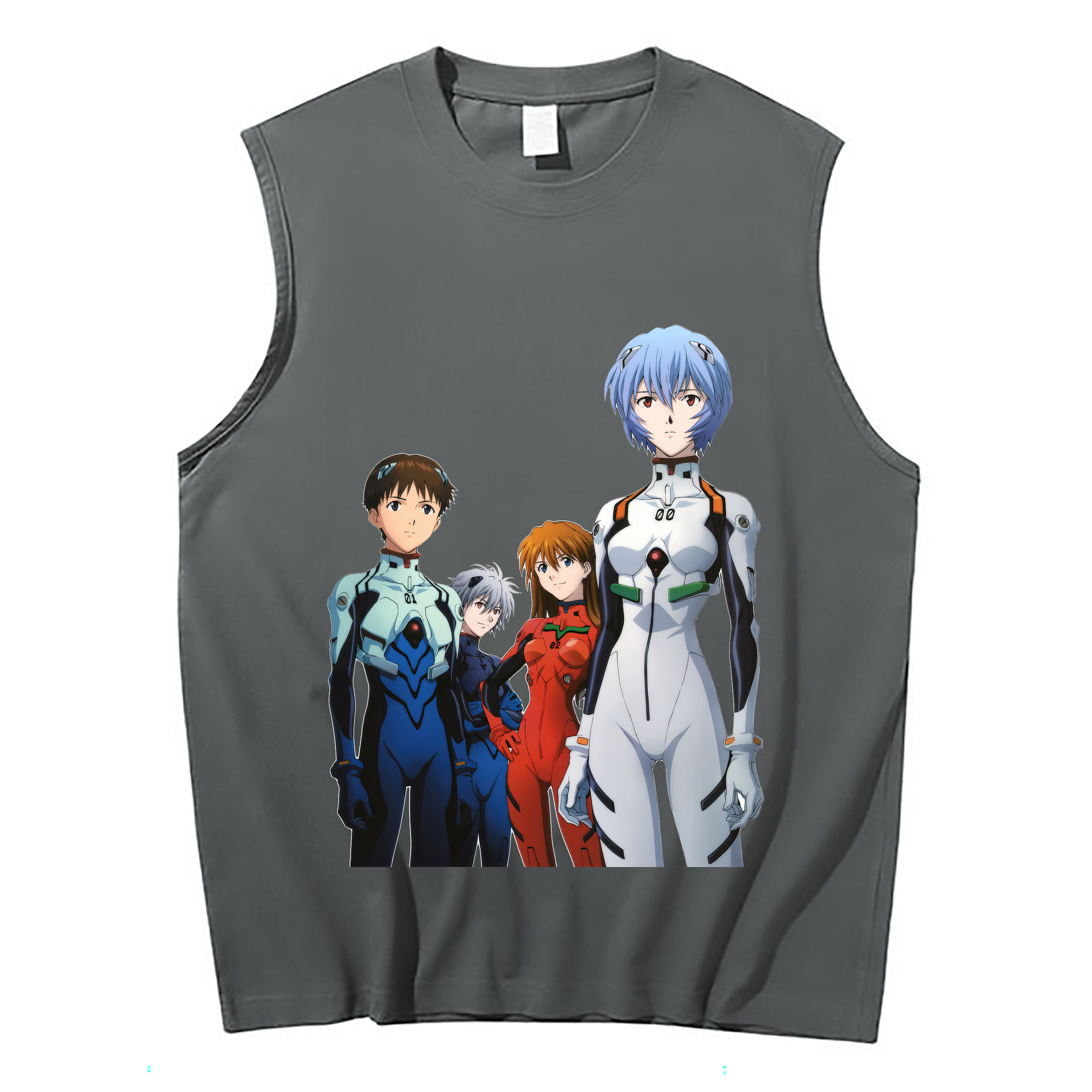 （画像用） EVA 新世紀エヴァンゲリオン コットン100％タンクトップ（フロントプリント）